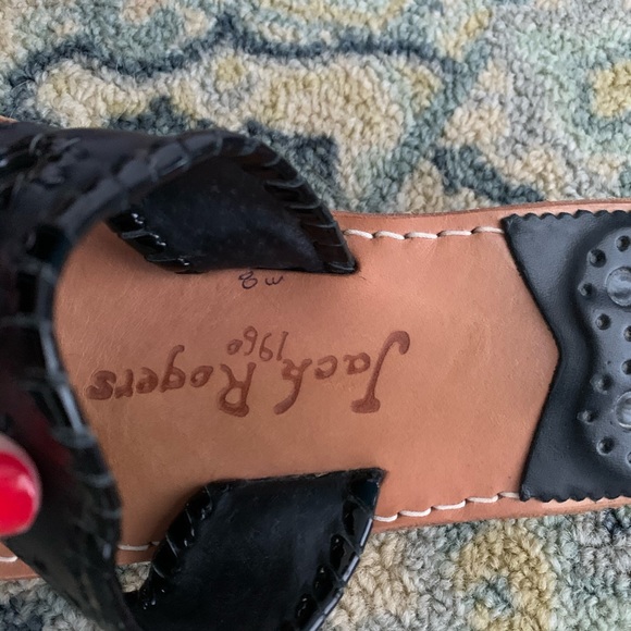 Black Jack Rogers with Patent Whipstitching - Picture 4 of 4